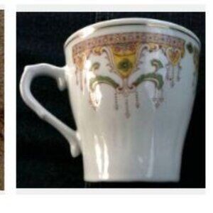 China - 6 tea cups with saucers